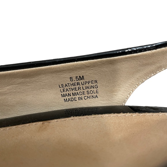 Nuture black patent leather sling back pumps size 8.5 - Picture 6 of 10